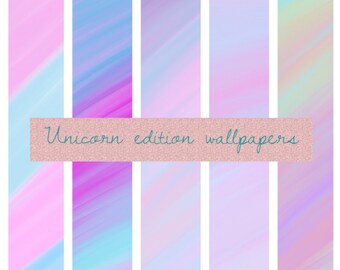 Unicorn background digital paper for crafts and diy projects.A4 size digital paper. Office, business and school project. Gift wraps & decor