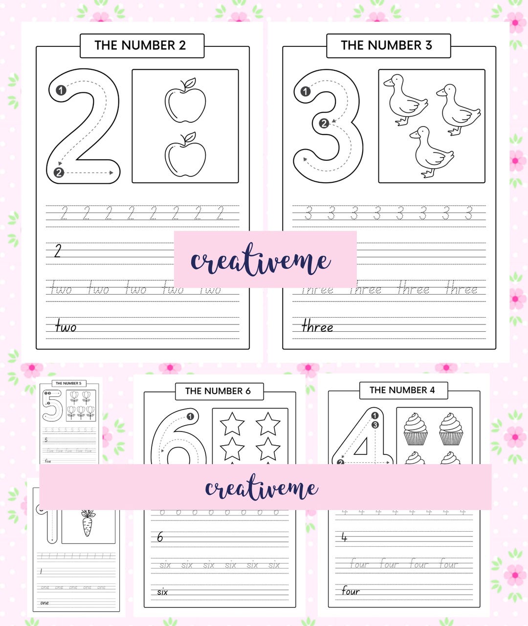 Number Tracing 1-30 Worksheets: Fun Learning Printables (A4 Digital ...