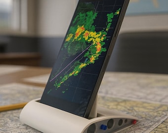 Aviation-Inspired Phone Stand or Business Card Holder | Adjustable Tilt | Desktop Wing Decor
