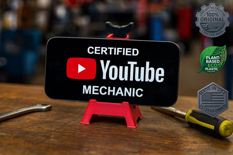 Jack Stand Phone Holder | Mechanic Desk or Toolbox Accessory image 13