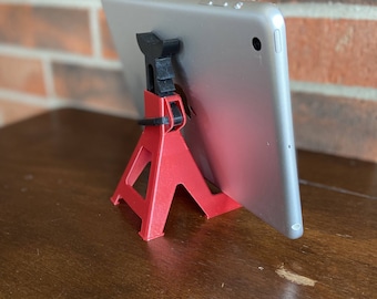 Jack Stand Phone or Business Card Holder - Perfect workbench, toolbox, or desktop addition for Gearheads and Automotive Enthusiasts!