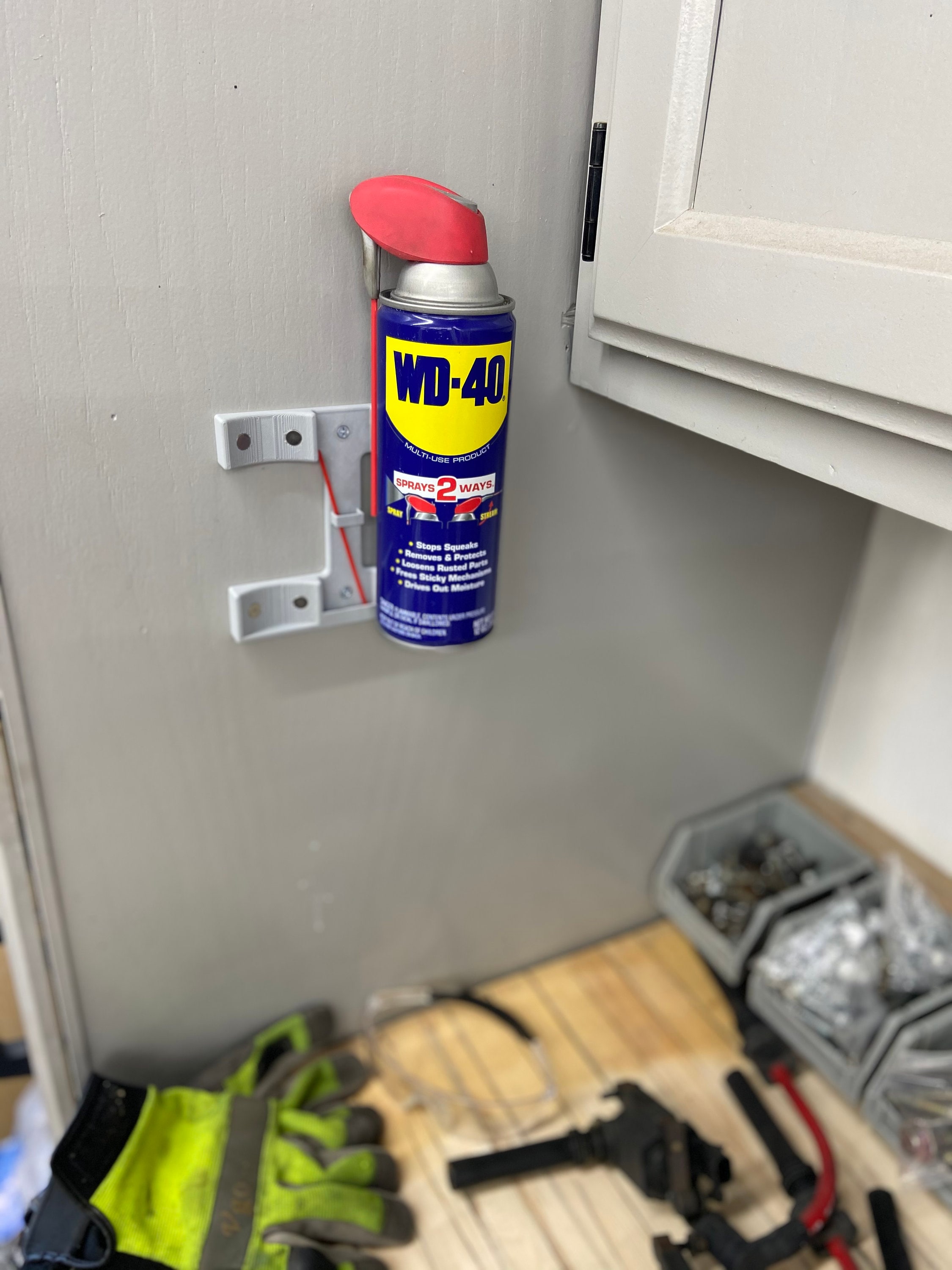 Spray Can Holder Low Profile Easy Install Wall Etsy