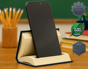Open Book Phone Stand or Business Card Holder – Show your passion for reading!