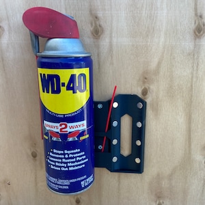 Heavy Duty Magnetic spray can holder – Low profile, easy install, wall mounted