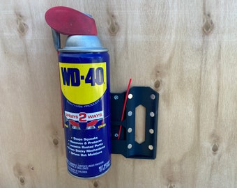 Heavy Duty Magnetic spray can holder – Low profile, easy install, wall mounted
