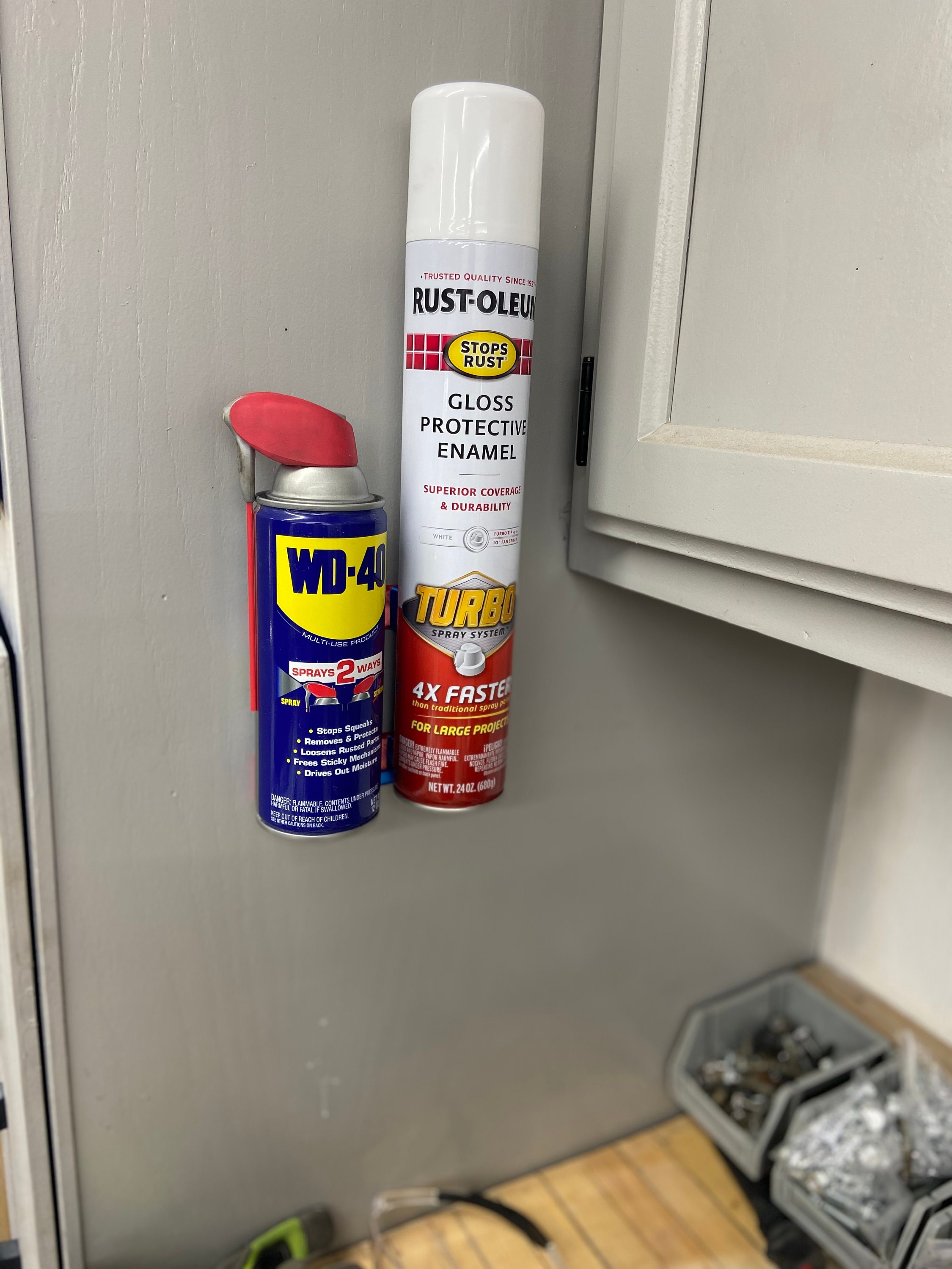 Spray Can Holder Low Profile Easy Install Wall Etsy