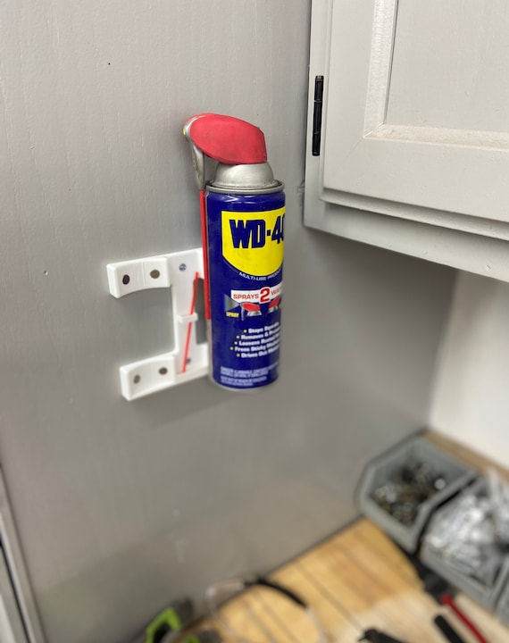 Spray Can Holder Low Profile Easy Install Wall Etsy