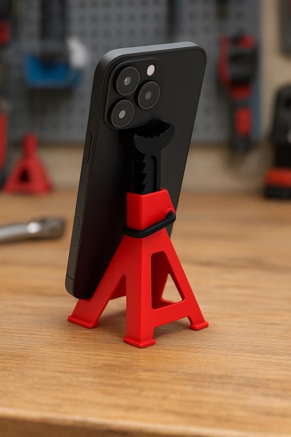 Jack Stand Phone Holder | Mechanic Desk or Toolbox Accessory