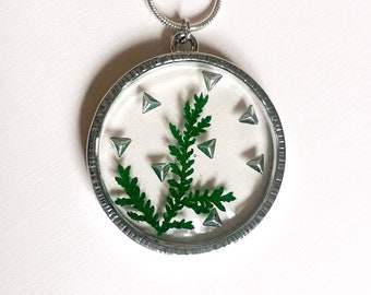 Round Fern Necklace (16”)