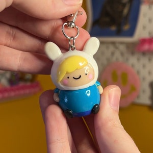 Fionna stash keychain | polymer clay stash jar cute kawaii cartoon gift