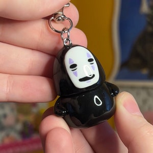 Porte-clés en forme de bocal sans visage | Porte-clés kawaii en forme de bocal en pâte polymère
