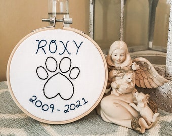 4 Inch Pet Memorial Hoop | Heartfelt Remembrance Decor
