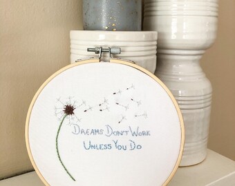 Whimsical Dreamers: 6-Inch Embroidery Hoop Wall Hanging and Shelf Decor