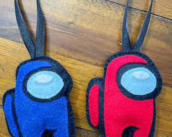 Adorable Among Us Felt Buddy Ornament - Perfect for Room Decor