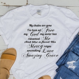 My chains are gone, I&#39;ve been set free, my God my savior has ransomed me svg file, svg saying, scripture quote, svg song lyrics, svg quote