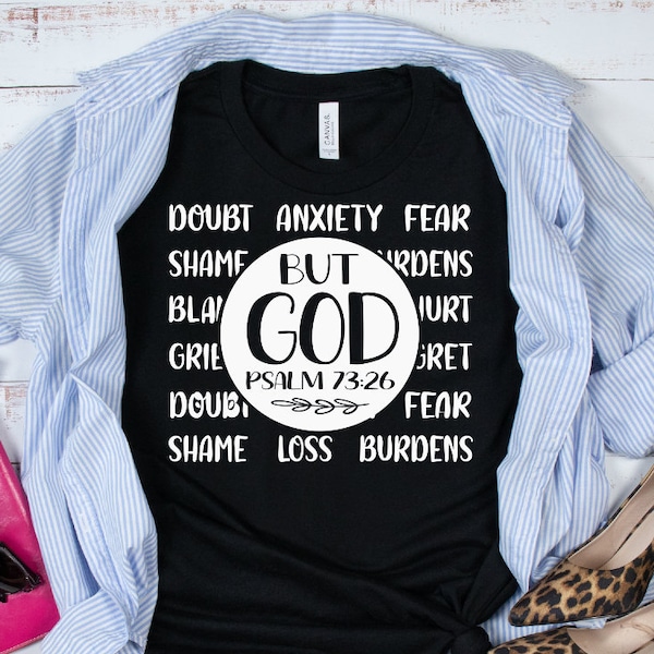 But God SVG File: Religious Scripture Quote (Digital Download)