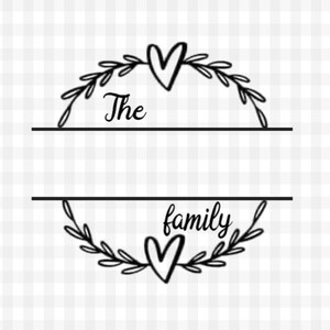 Family frame svg file, svg saying, family name svg, family frame svg, family svg, cricut design, cricut svg, family svg design, vector image