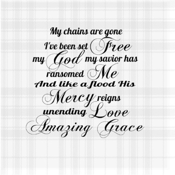 My Chains Are gone Lyrics Tote Bag My Chains Are gone Lyrics Tote Bag
