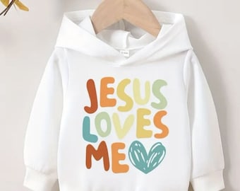 Jesus Loves Me Shirt Design: Christian Kids SVG Print (PNG)
