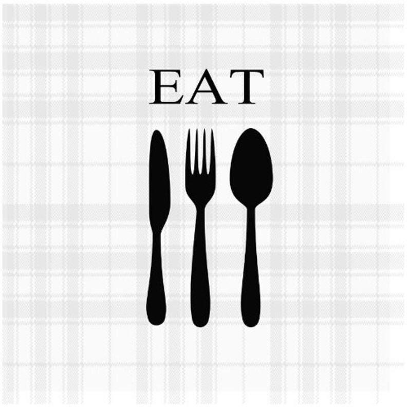 Essen mit Silberbesteck SvgDatei Svg Sprüche Svg Zitate Etsy.de