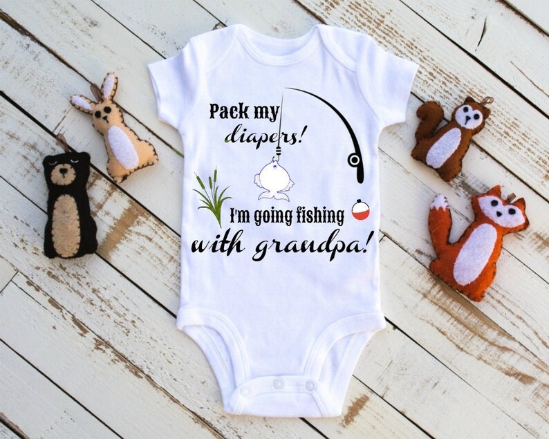 Pack my diapers I'm going fishing with grandpa svg file Etsy