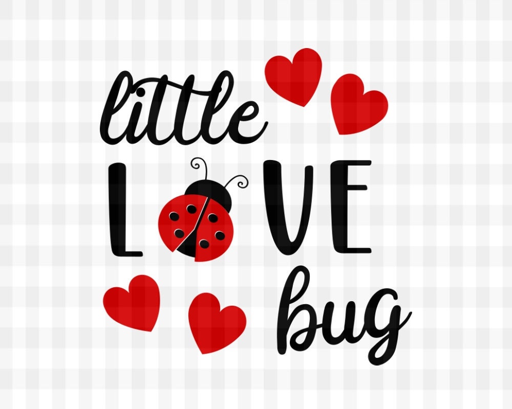 Little love bug svg file valentines svg cricut design love | Etsy