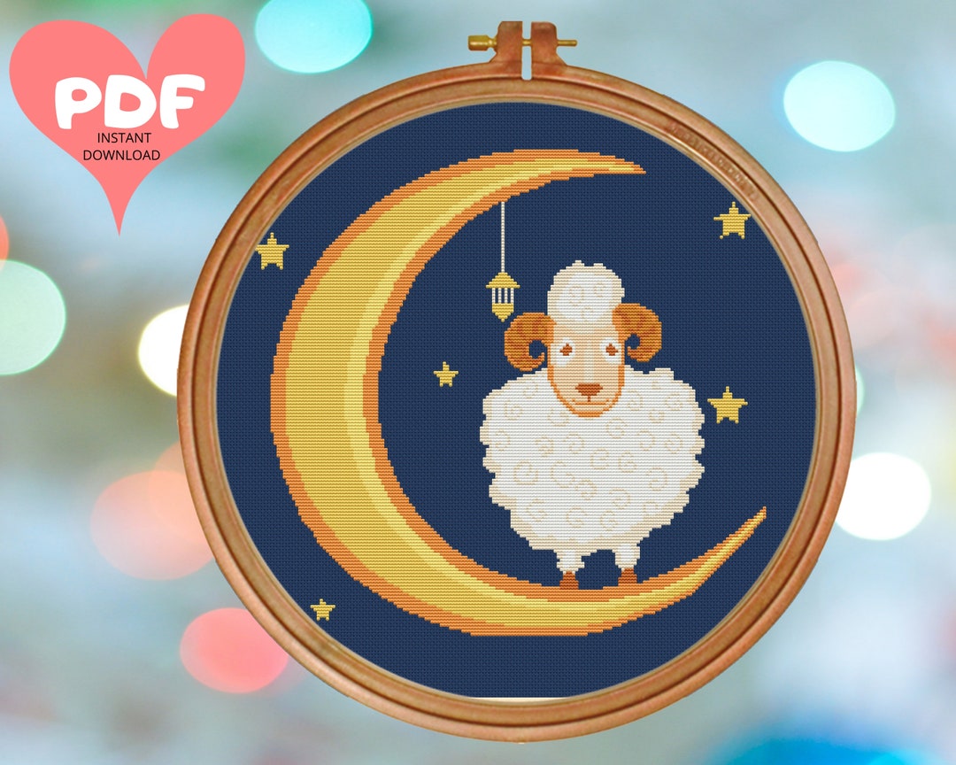 Counting Sheep Nursery Story Children EASY BEGINNERS Counted Cross