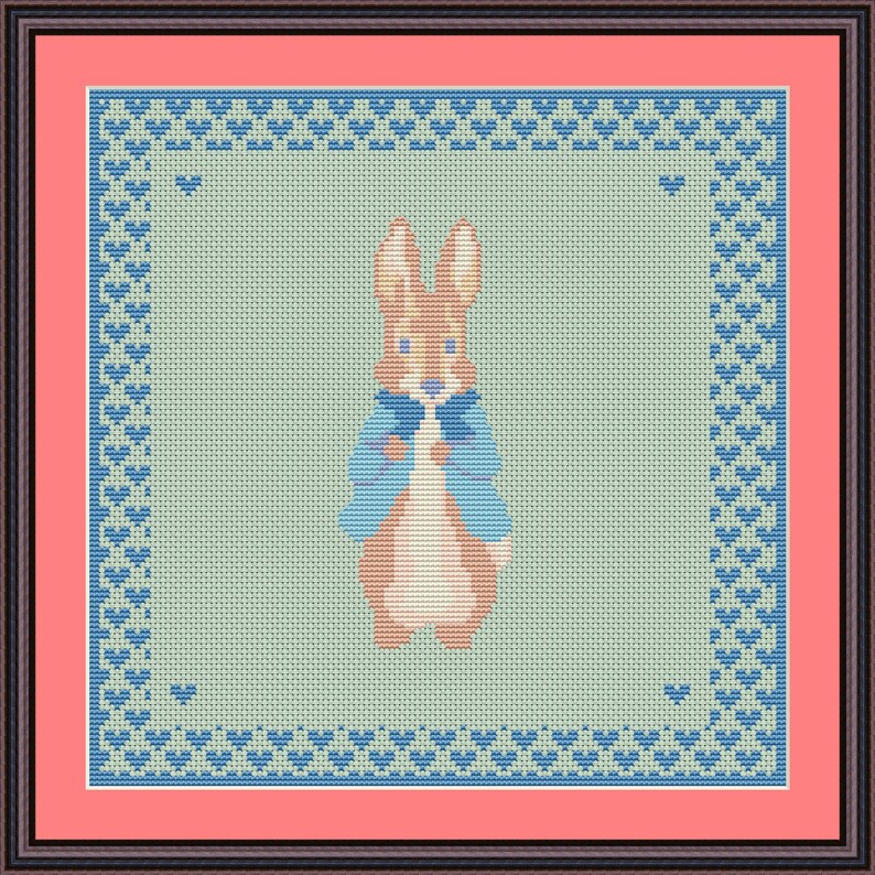 PETER RABBIT Counted Cross Stitch Pattern Instant Download Etsy