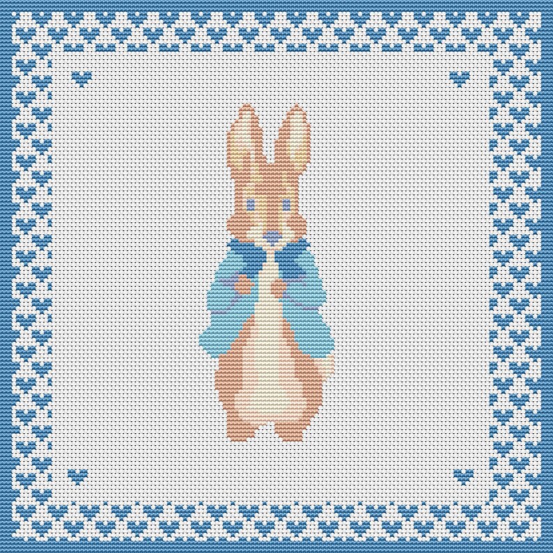 PETER RABBIT Counted Cross Stitch Pattern Instant Download Etsy