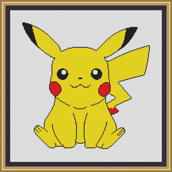 Pikachu Heart - Pokemon - Cross Stitch Pattern PDF Downloadable – Stitch To  The Past