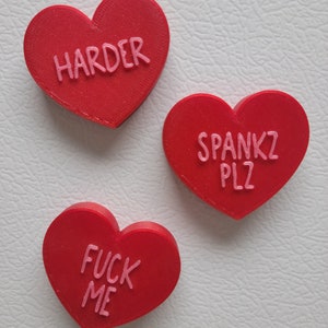 Kinky Conversation Heart Magnets