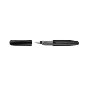 Pelikan Twist zwarte vulpen met fijne en medium penpunt