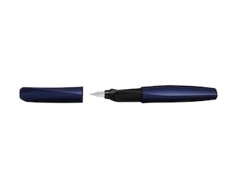 Pelikan Twist Fountain Pen: Night Breeze, Stainless Steel Nib - Medium