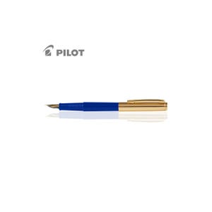 Caneta-tinteiro Pilot Tank AMS 17G Azul Conta-gotas Sistema de tinta não autopreenchível com opção de ponta fina e média