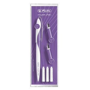 Herlitz Nicewriter My.Pen Style Lux paarse kalligrafie vulpenset