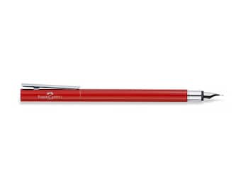 Faber-Castell Neo Slim Oriental Red Chrome Fountain Pen