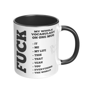 My whole vocabulary on one mug