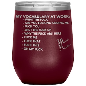 My Vocabulary at Work... Tumblers