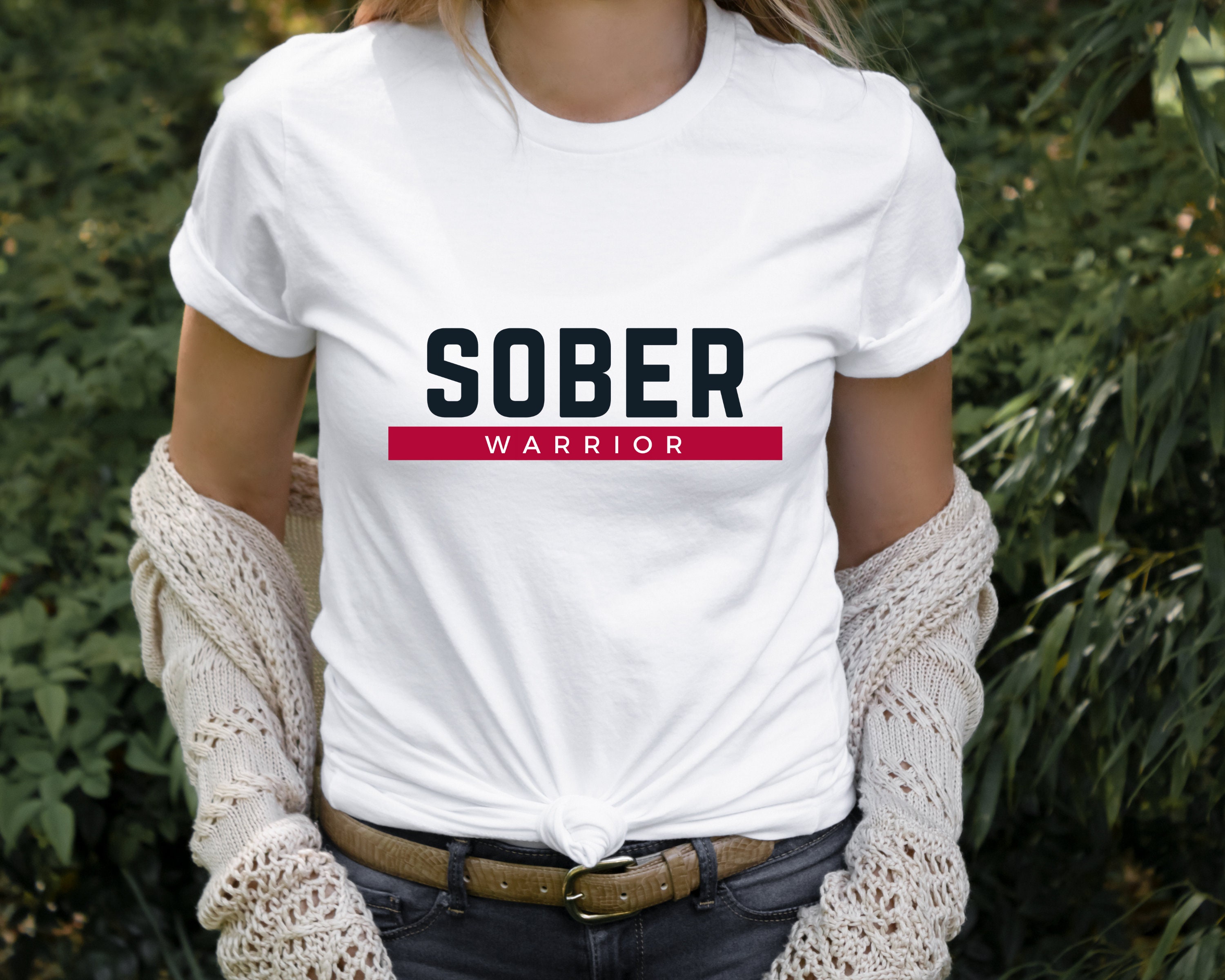 Sober Warrior Tshirt Sober Tshirt Sober Shirt Recovery | Etsy