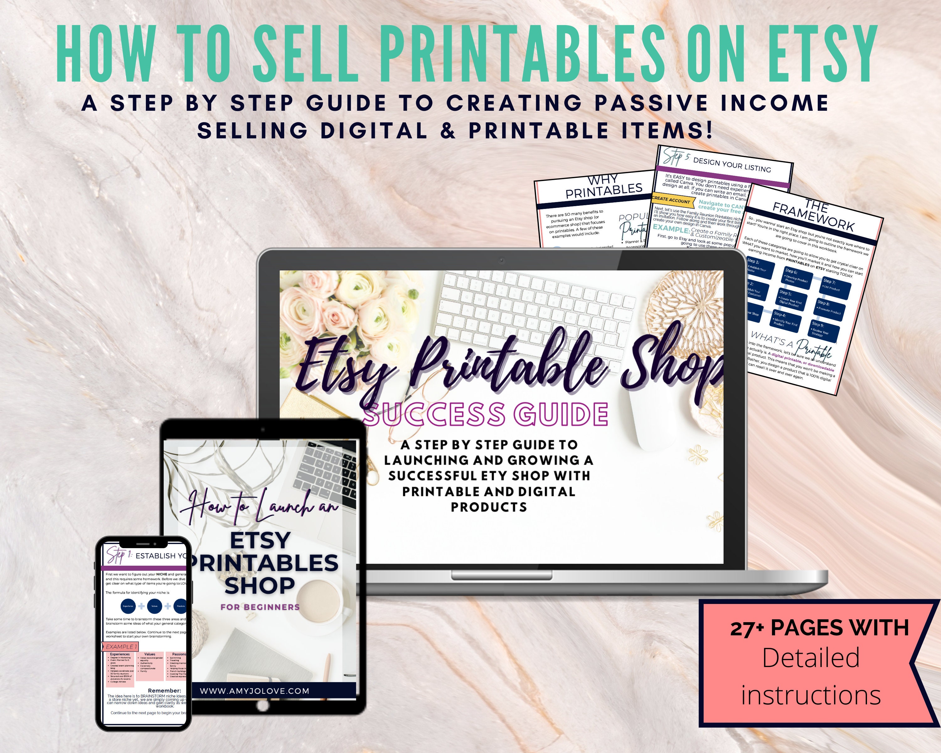 Printables Etsy Shop Planner Etsy Digital Products Guide Etsy Training ...