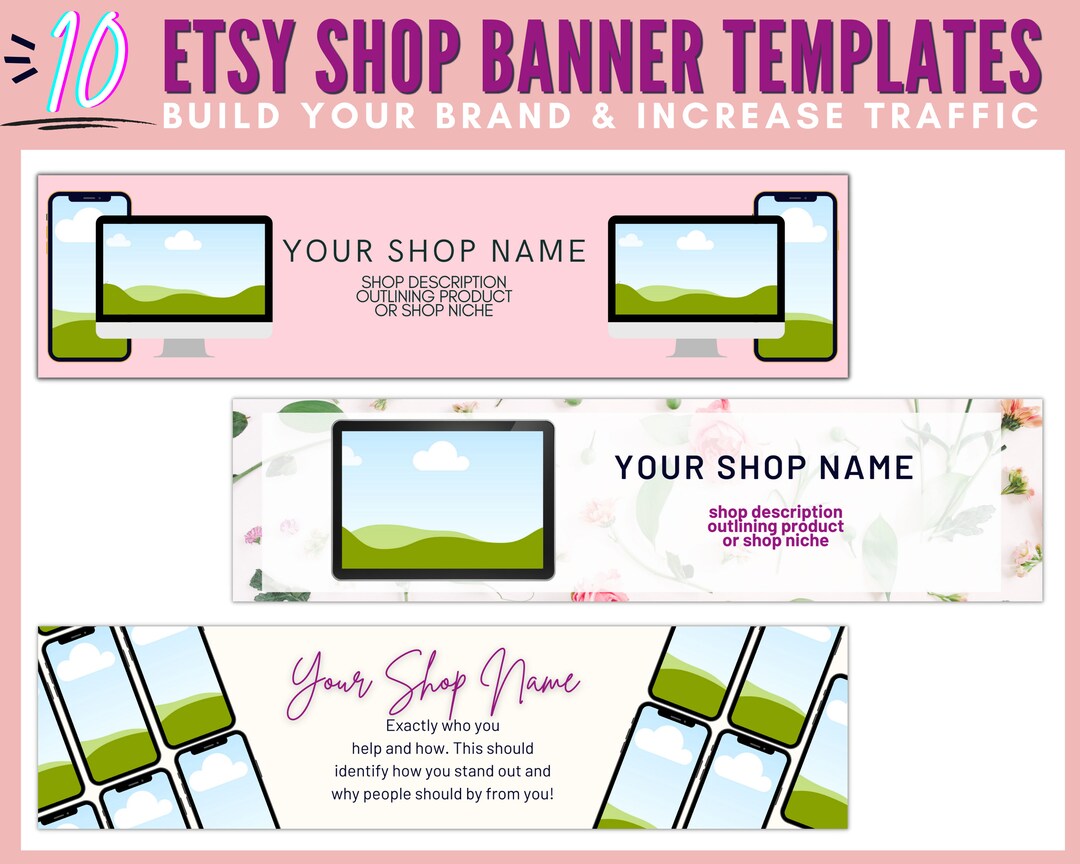 Etsy Banner Templates Etsy Shop Cover Photo Templates Etsy Shop Cover