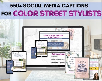 550 Color Street Social Media Captions | Color Street Stylist Social Media Captions|  Color Street Instagram Posts