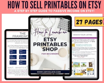 Printables Etsy Shop Planner Etsy Digital Products Guide Etsy Training Etsy Printables Workbook