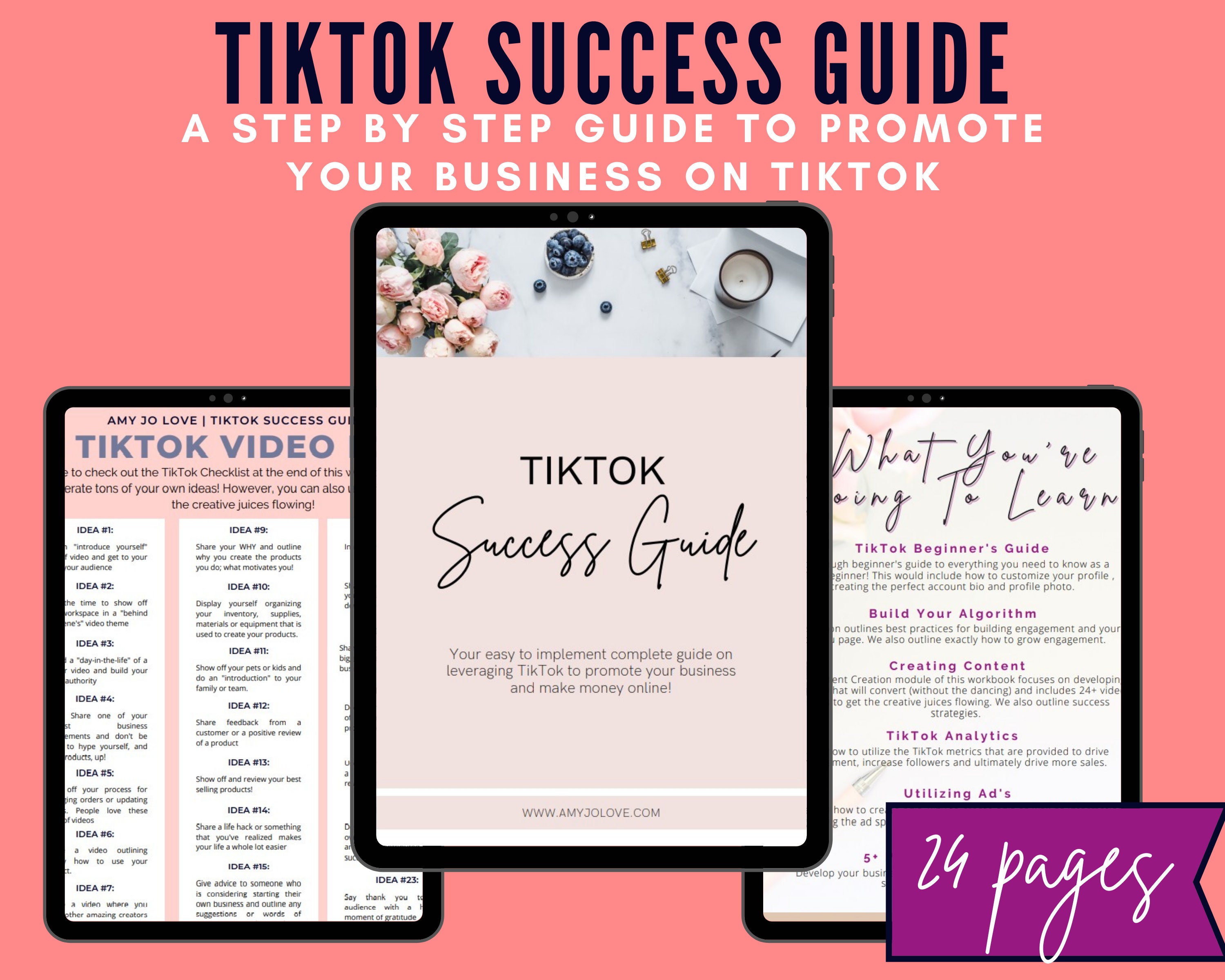 Tiktok Planner for Businesses Tiktok Business Workbook Tiktok Training Tiktok Influencer Tiktok ...