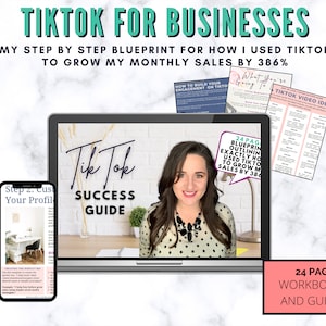 TikTok Planner For Businesses TikTok Business Workbook TikTok Training TikTok Influencer Tiktok Planner