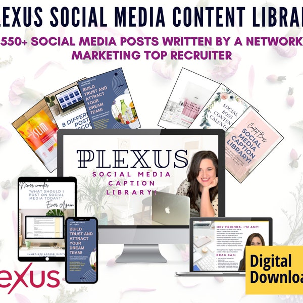 Plexus Social Media Posts | Plexus Content Calendar | Plexus Social Media Captions