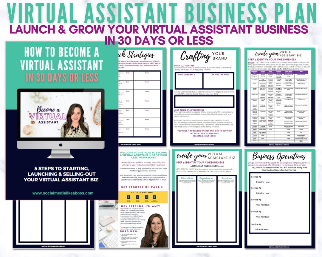 Virtual Assistant Business Plan Pdf Virtual Assistant (VA) Business Plan - VA Starters Guide - Etsy