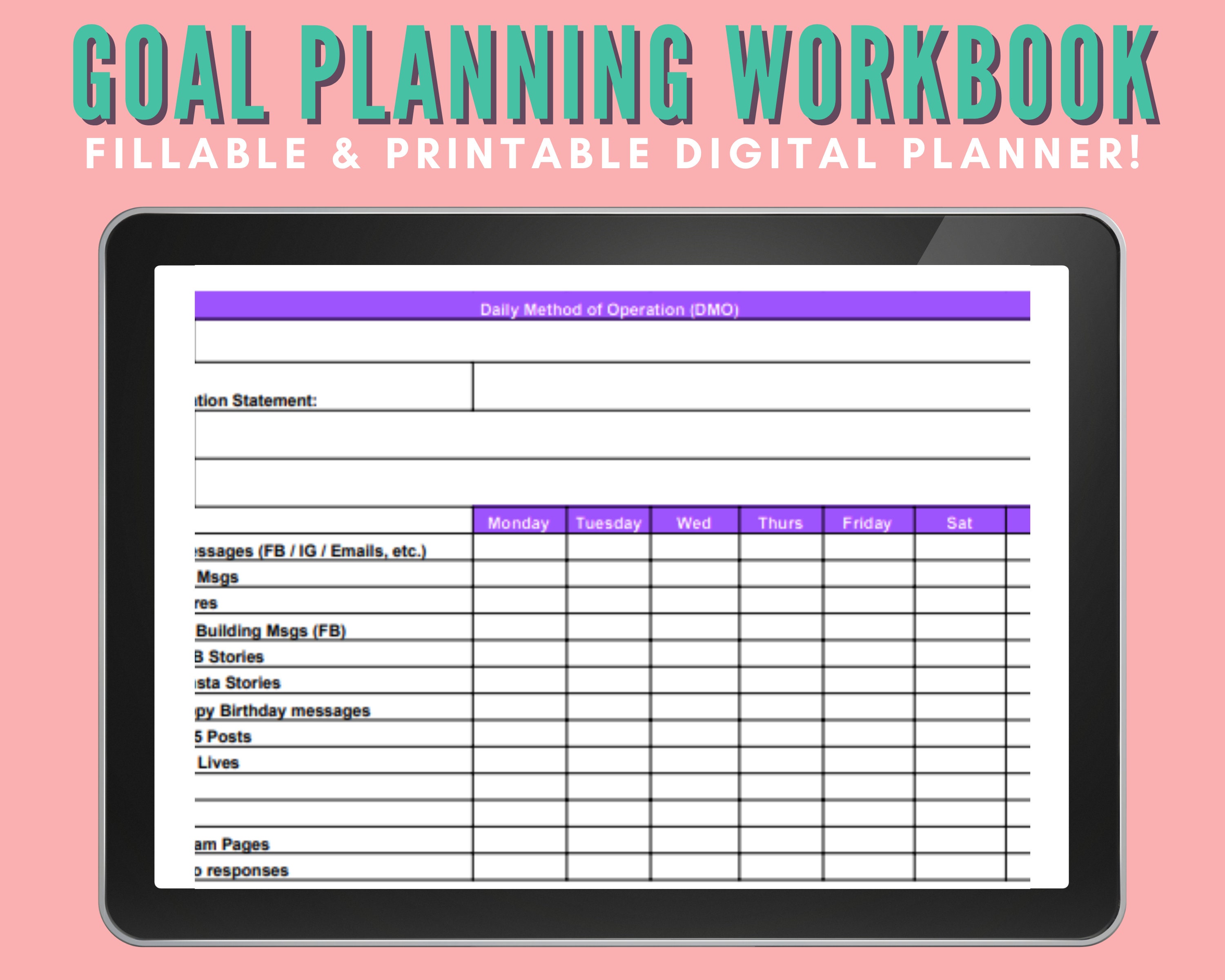 Daily Method Of Operation (DMO) Weekly  - Team Shooting Stars - Fill and  Sign Printable Template Online