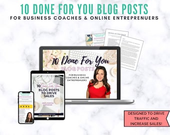 Done For You Blog Posts For Business Coach & Online Entrepreneur DFY Blog Posts MRR Blog Posts PLR Business Coach