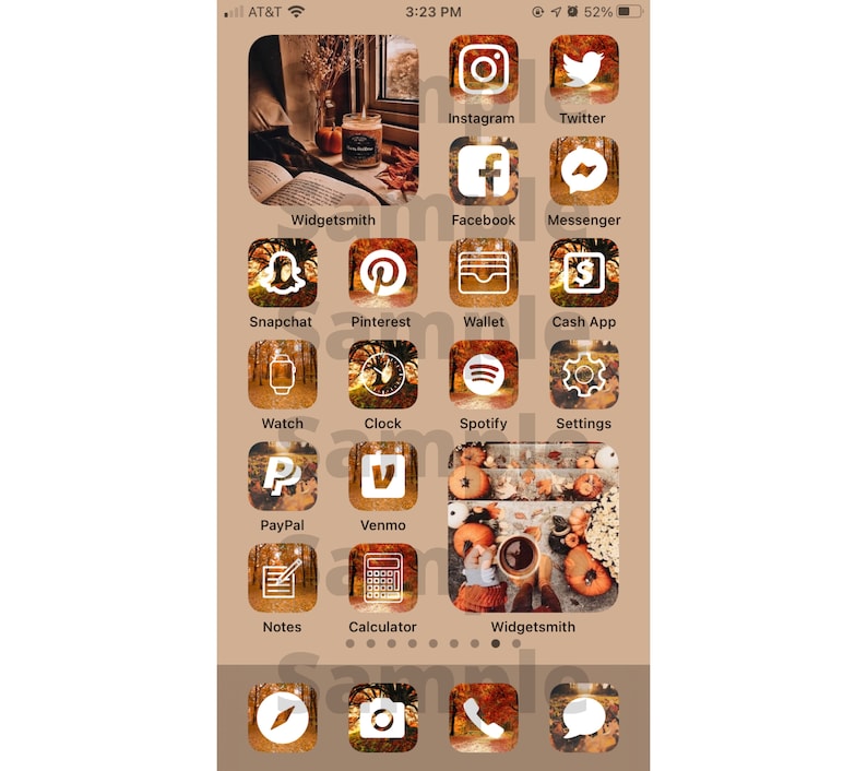 Fall Aesthetic App Icons IOS 14 Etsy
